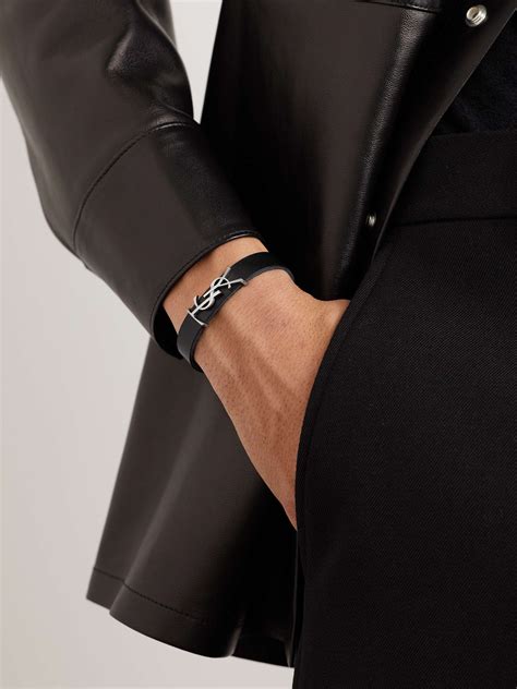 ysl opyum leather bracelet|SAINT LAURENT Opyum Leather and Silver.